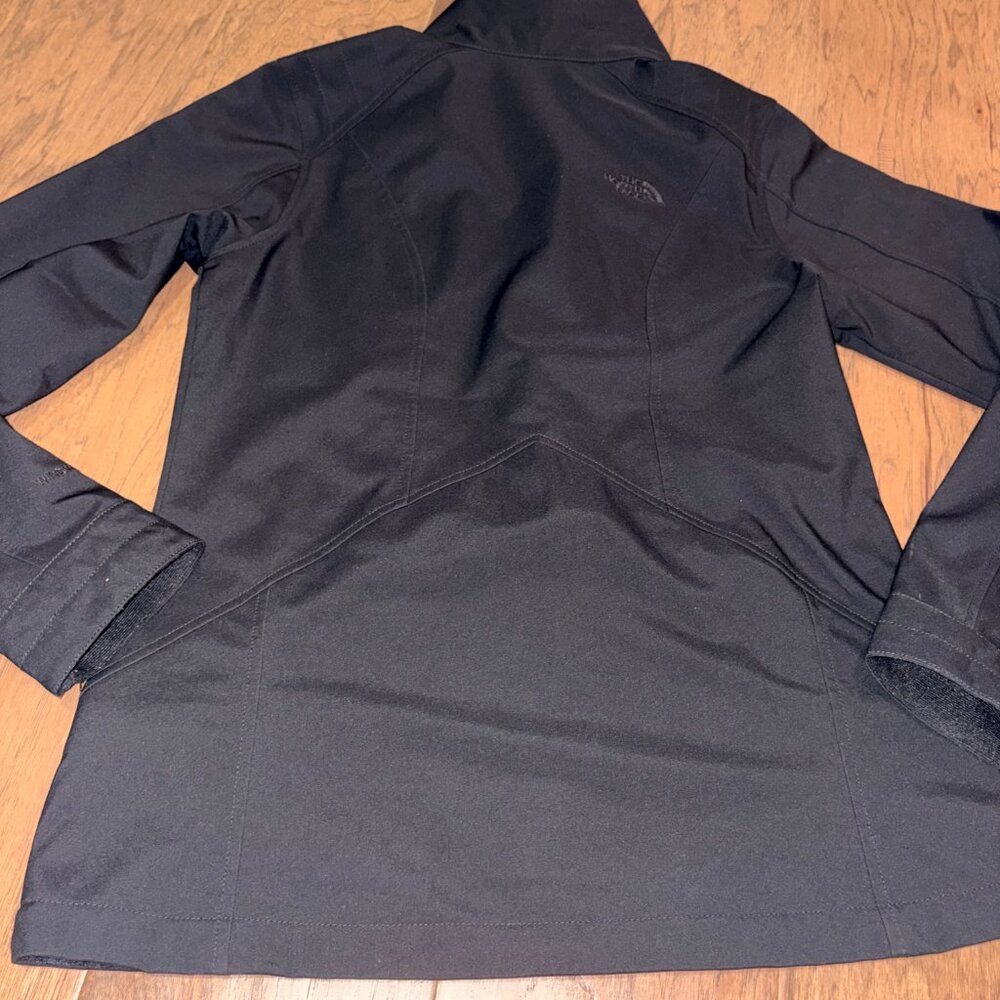 The North Face Black Softshell Jacket Zip Up Ligh… - image 2
